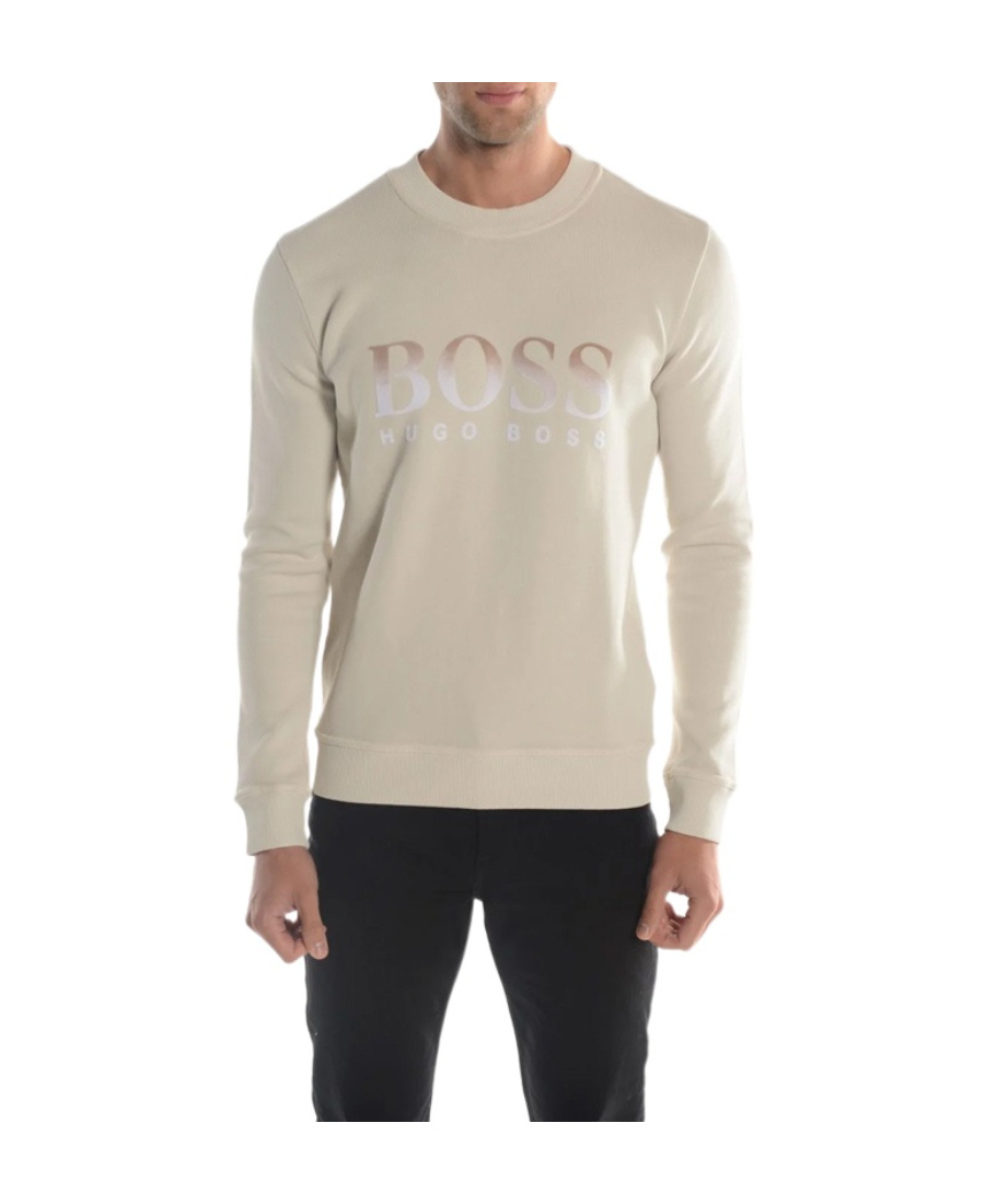 HUGO BOSS ROUND-NECKED LOGO SWEATER