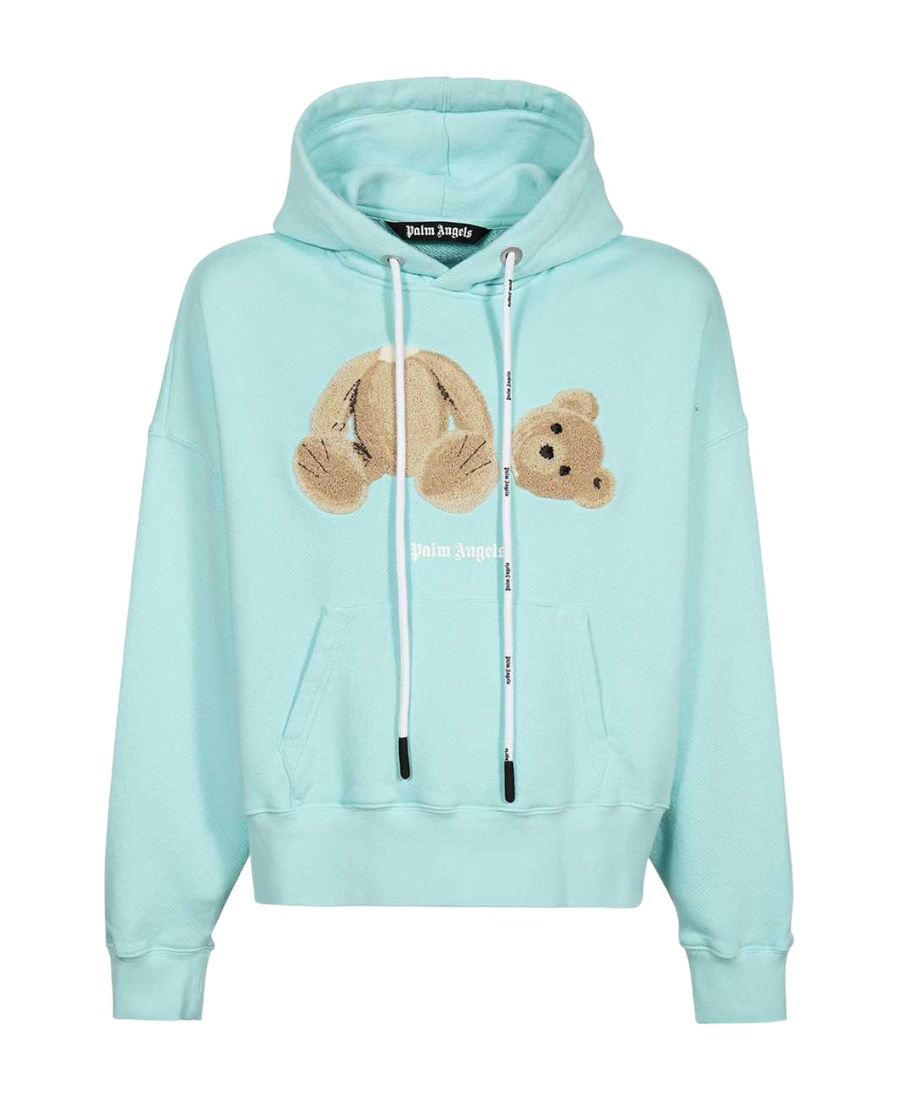 PALM ANGELS PALM ANGELS TEDDY BEAR DRAWSTRING HOODIE