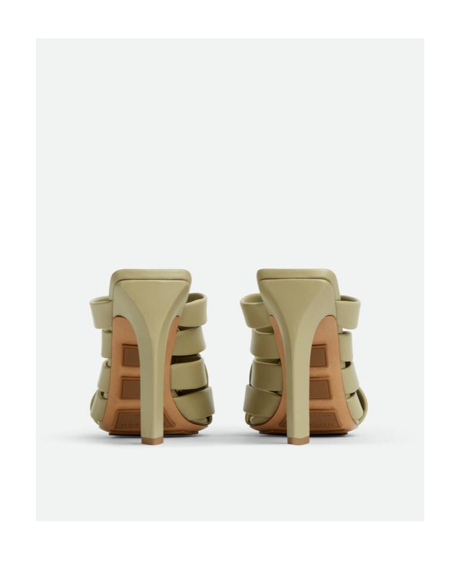 Shop Bottega Veneta Alfie Leather Mules In Nude