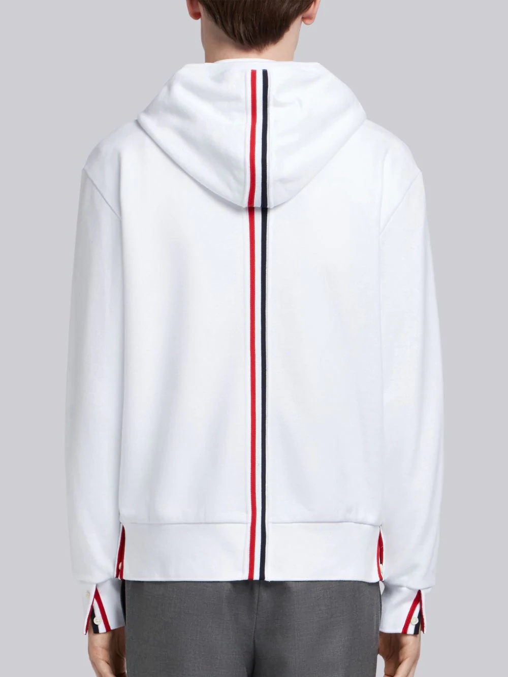 Thom Browne Center-back Stripe Loopback Hoodie
