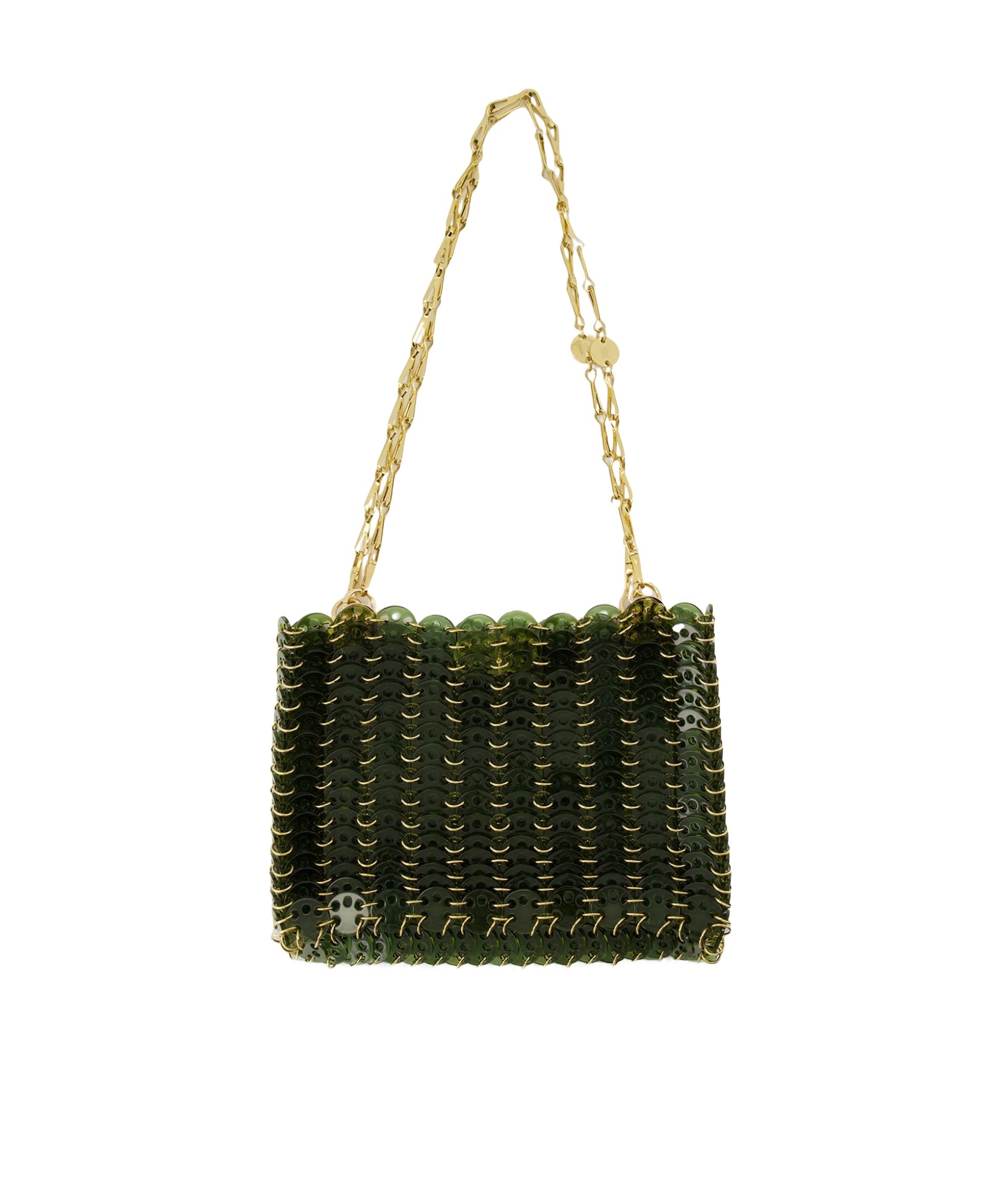 Rabanne Rectangular Shoulder Bag In Black