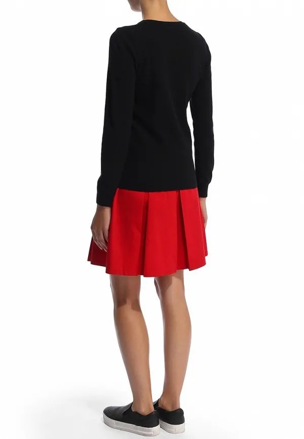 MOSCHINO LONG-SLEEVED LOGO DETAIL PULLOVER