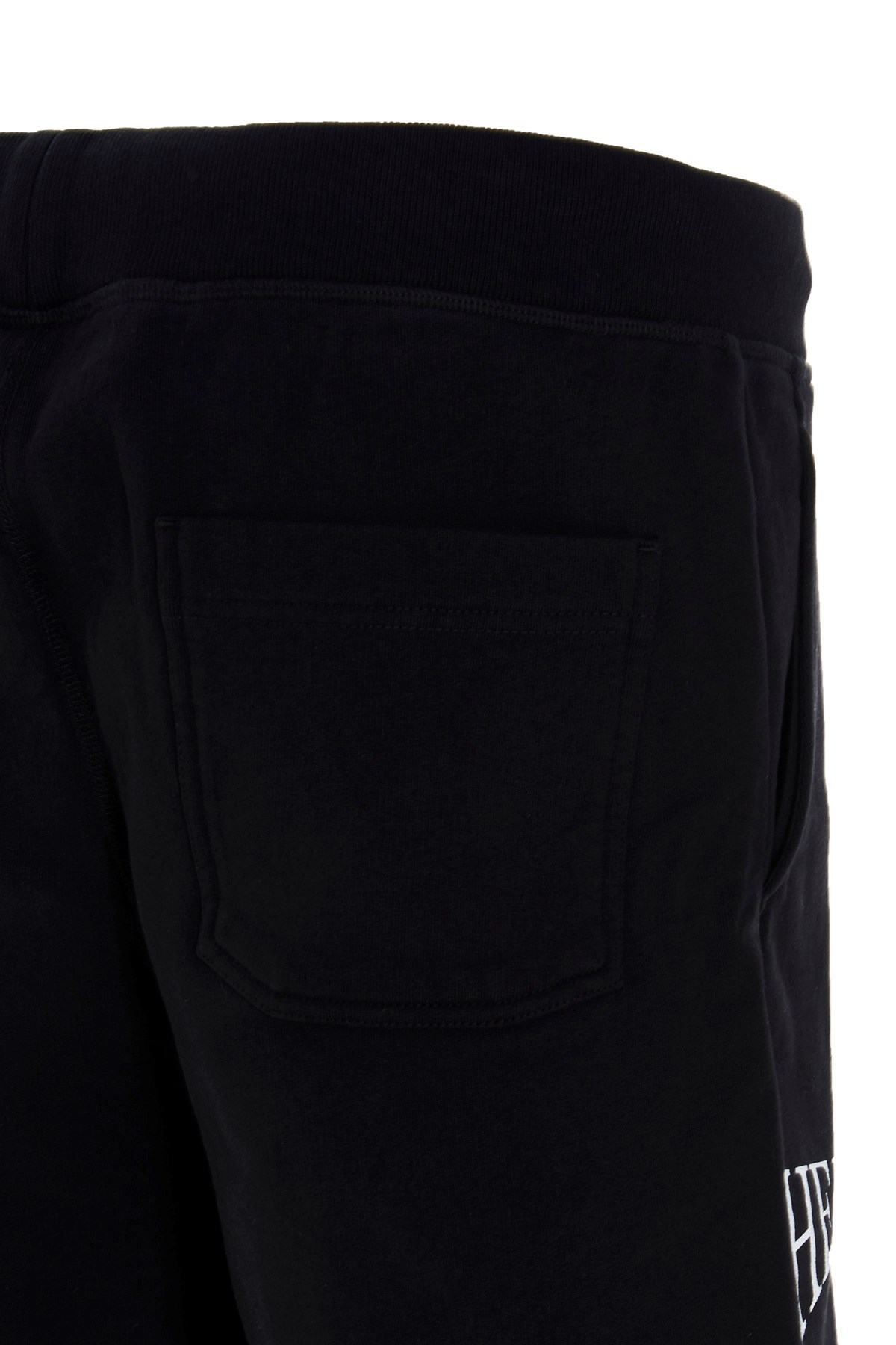 Helmut Lang Logo-print Track Shorts In Black