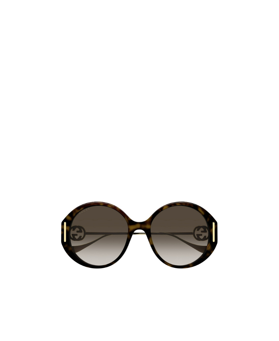Gucci Round Sunglasses In Brown