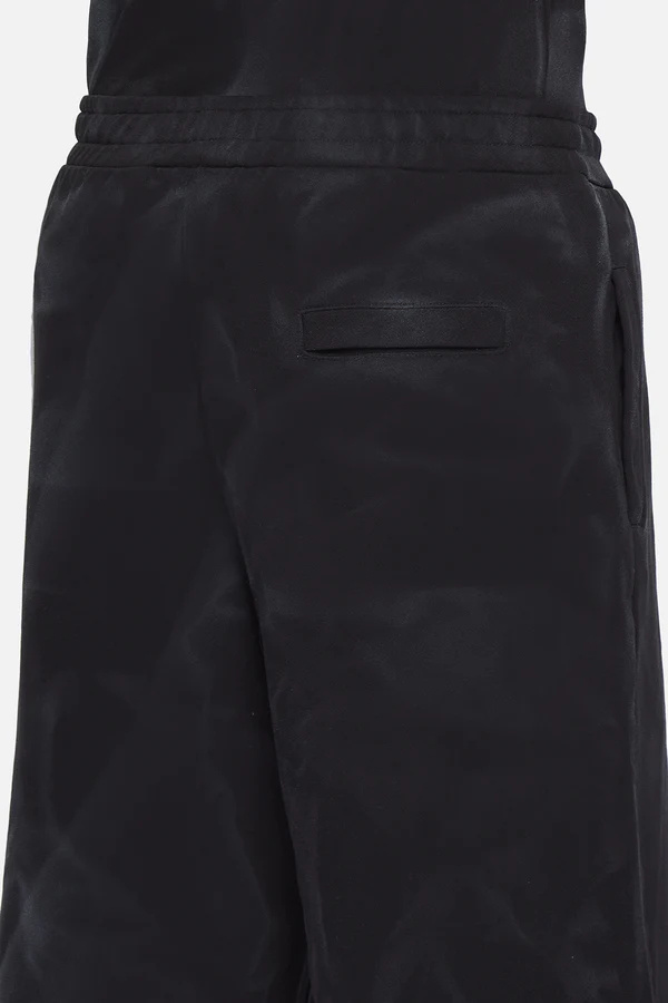 44 Label Group Logo-print Faded-effect Shorts In Black