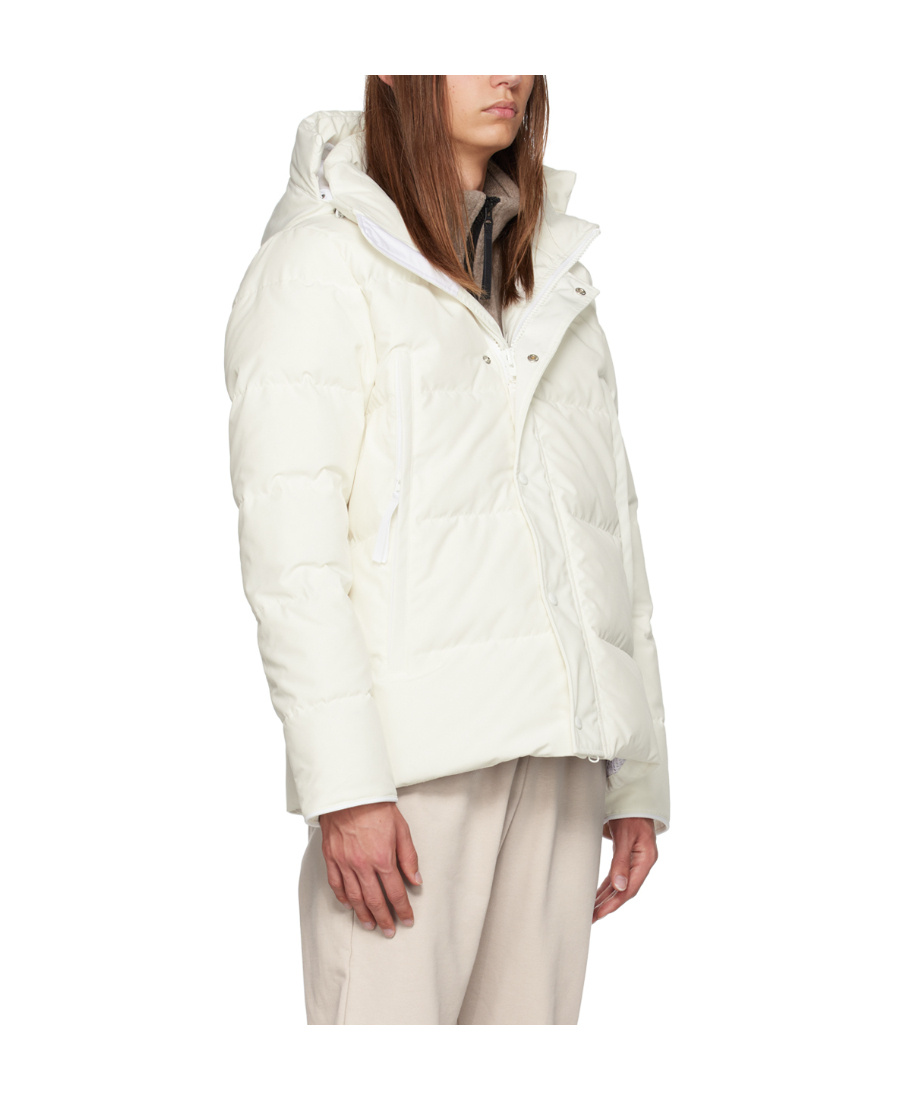 Canada Goose White Humanature Wyndham Down Jacket In White