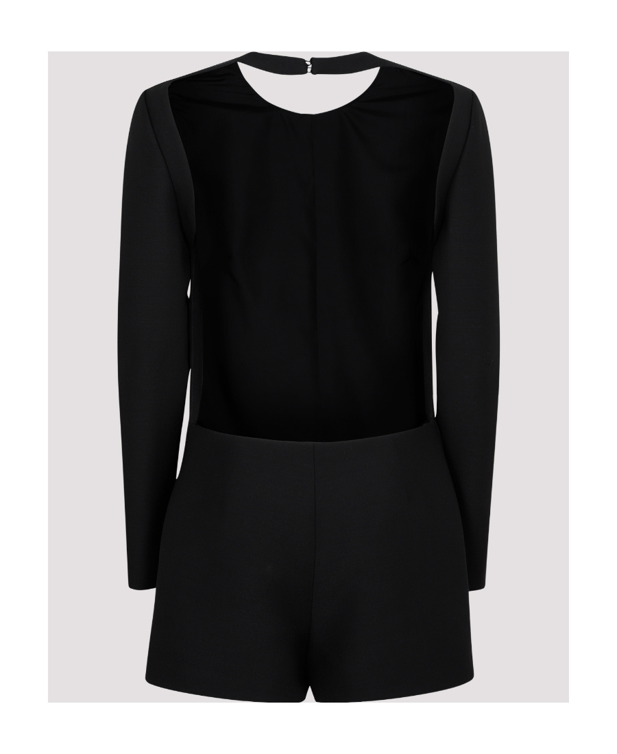 Valentino Open-back Minidress In Black