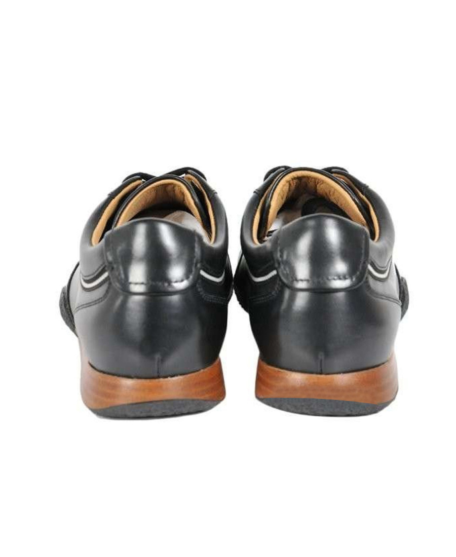 Bally Logo Details Casual Sports Shoes In Black