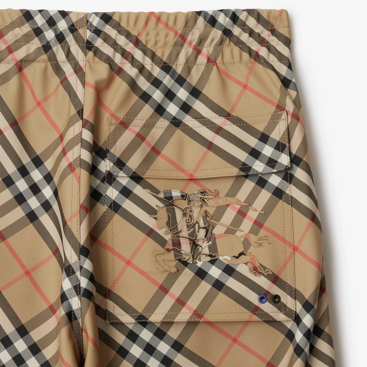 Burberry Checked Straight-leg Trousers In Brown