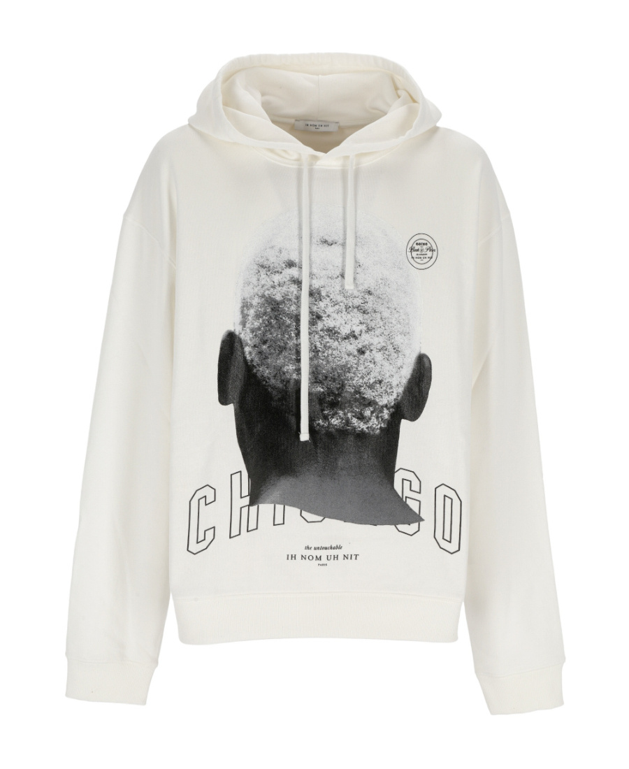 Ih Nom Uh Nit Logo Drawstring Hoodie In White