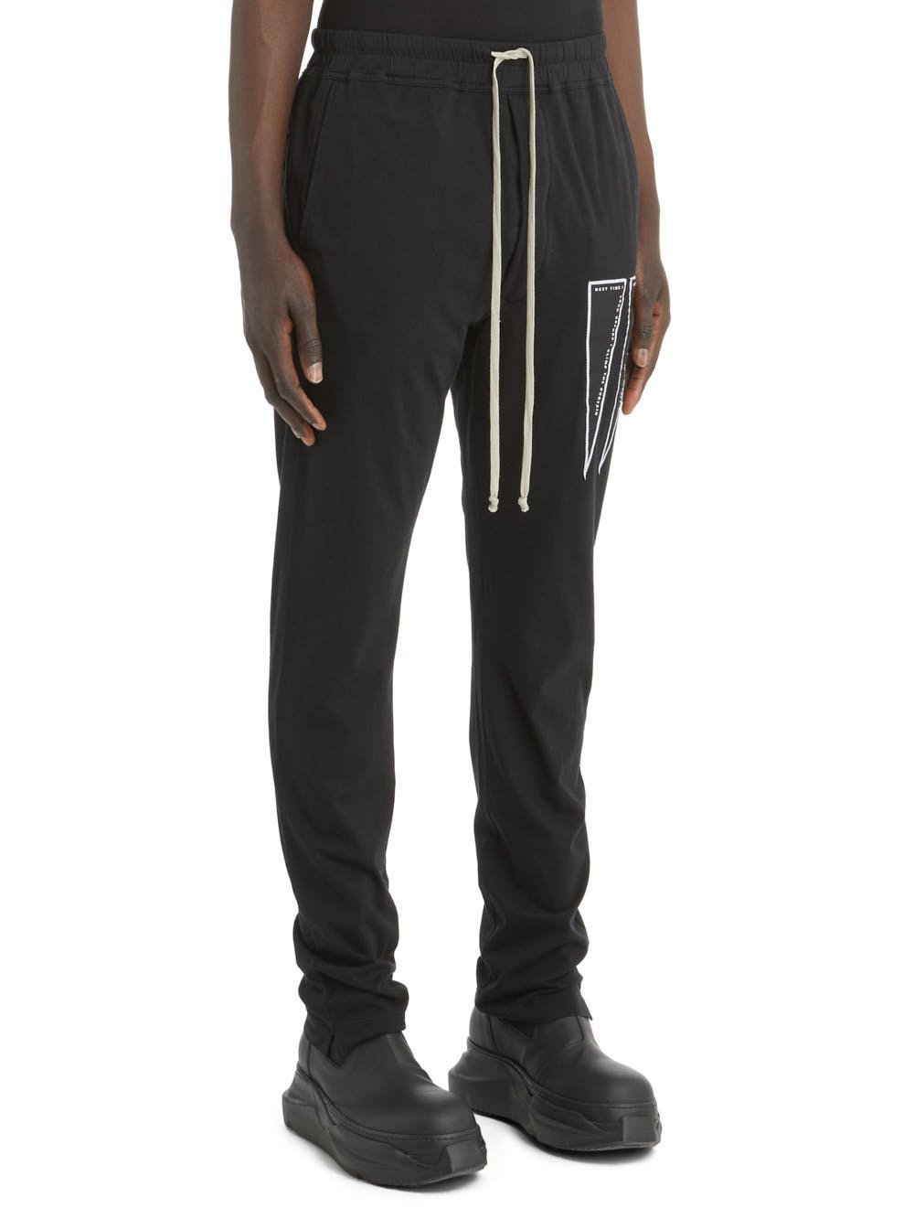 Rick Owens Drkshdw Berlin Drawstring Track Pants In Black