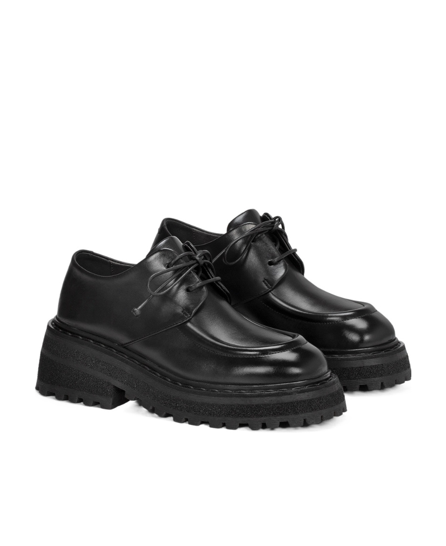 Marsèll Ridged-sole Derby Shoes In Black