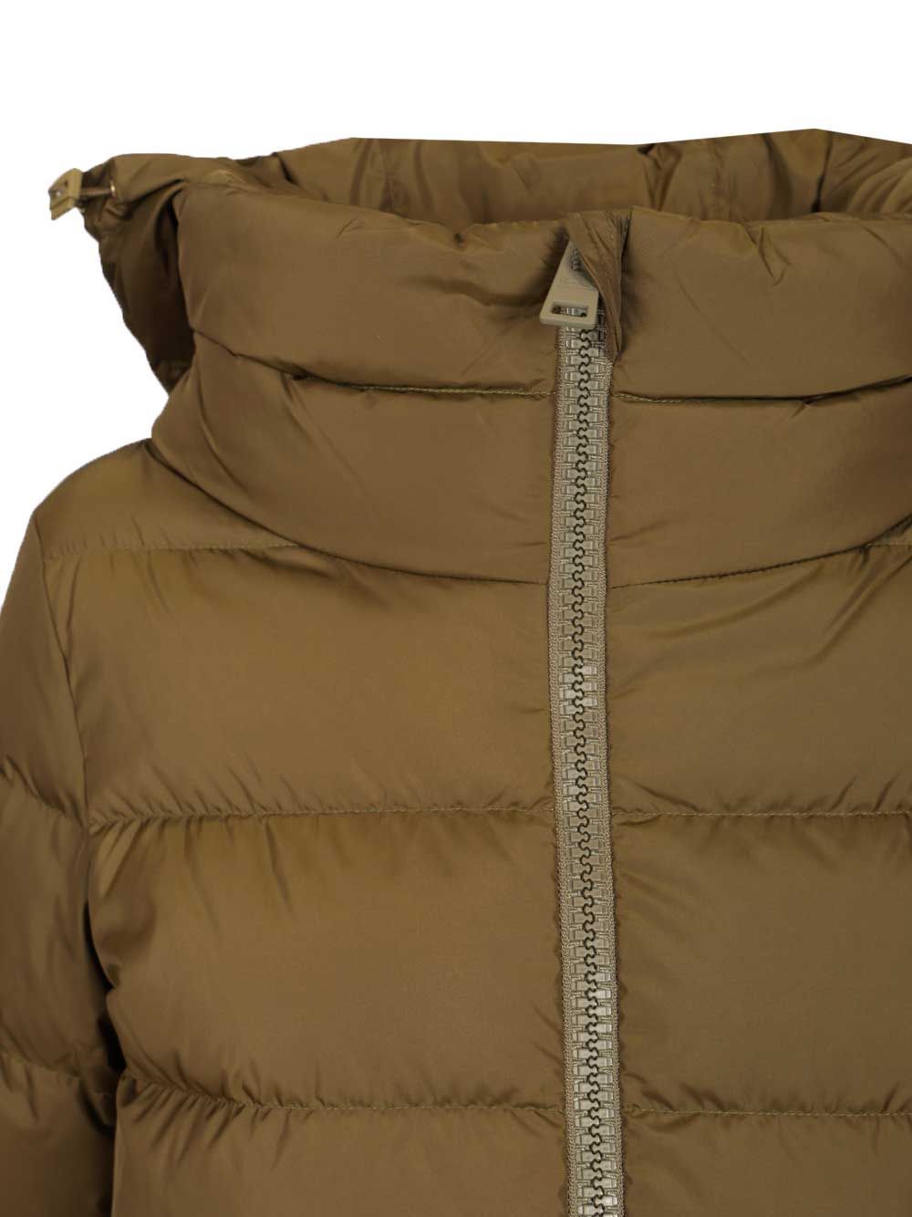 Herno Parka Padded Down Jacket Jackets Green In Neutral