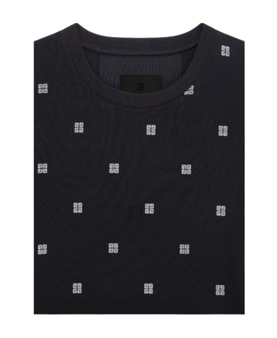 Givenchy 4g Short-sleeved T-shirt In Black