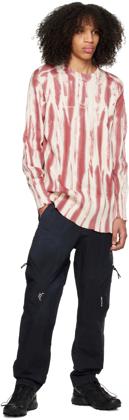 A-cold-wall* Tie-dye Logo-print Jumper In Pink