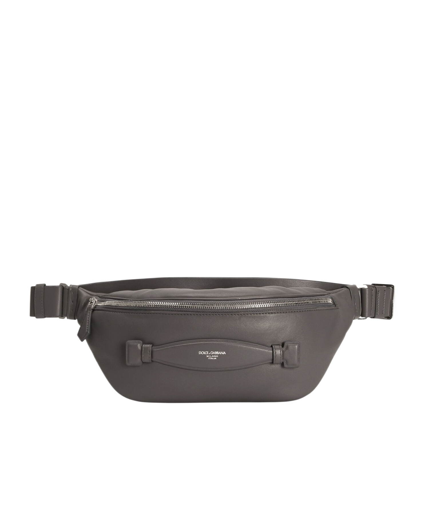 Dolce & Gabbana Leather Belt Bag In Black