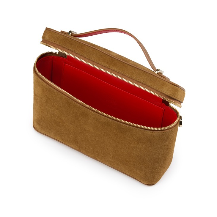 Christian Louboutin Djanis Zip-up Crossbody Bag In Brown