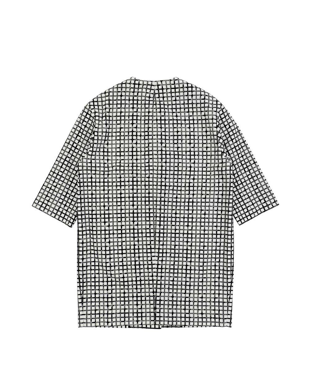 Max Mara Plaid Blouse In Black