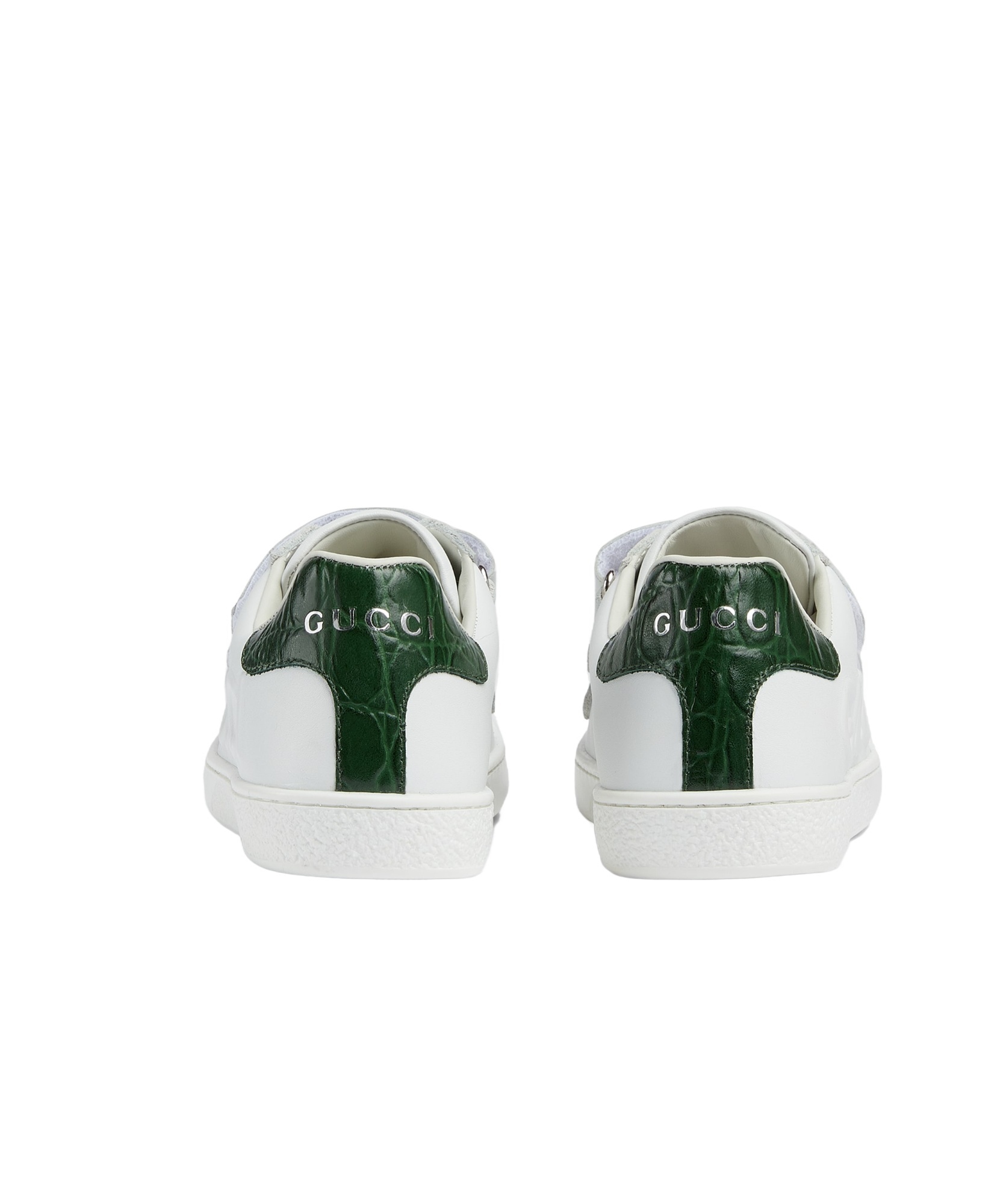 Shop Gucci Children's Ace Sneaker In White