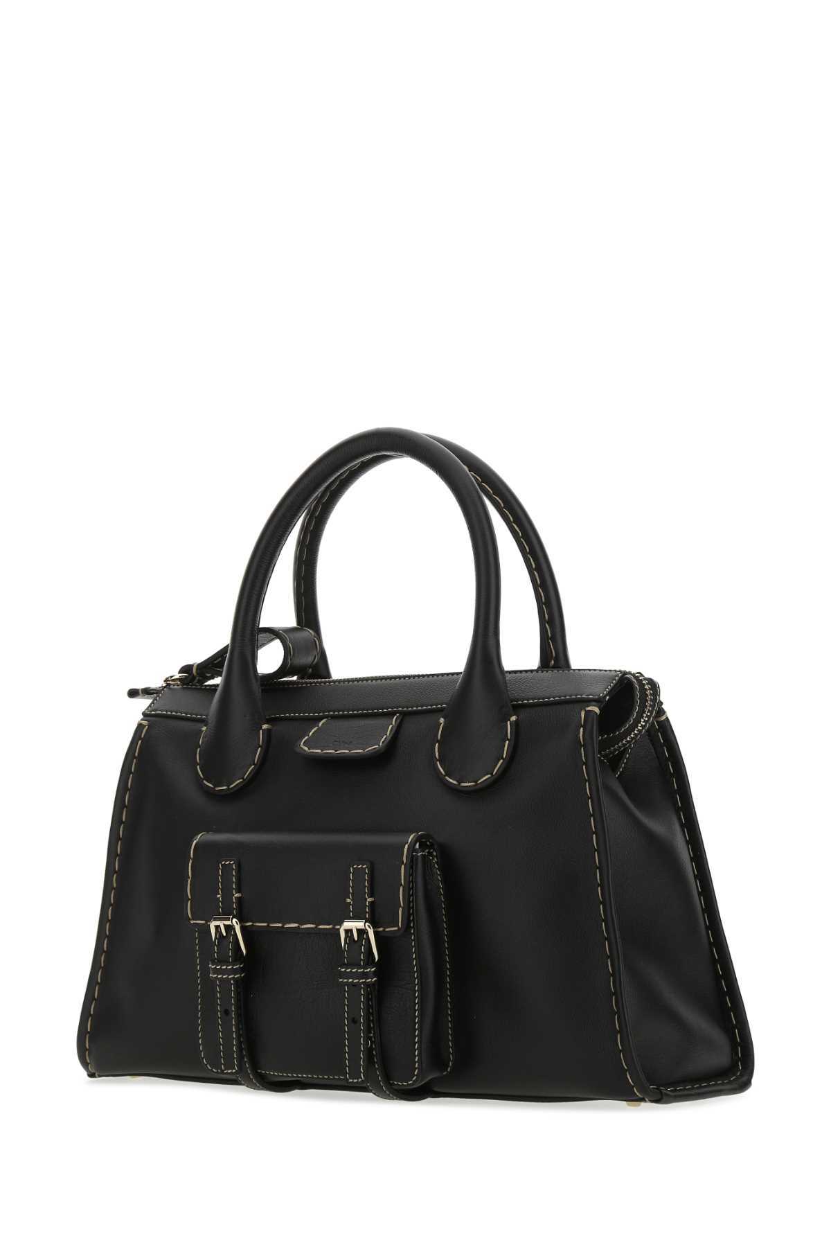 Chloé Edith Medium Tote Bag In Black