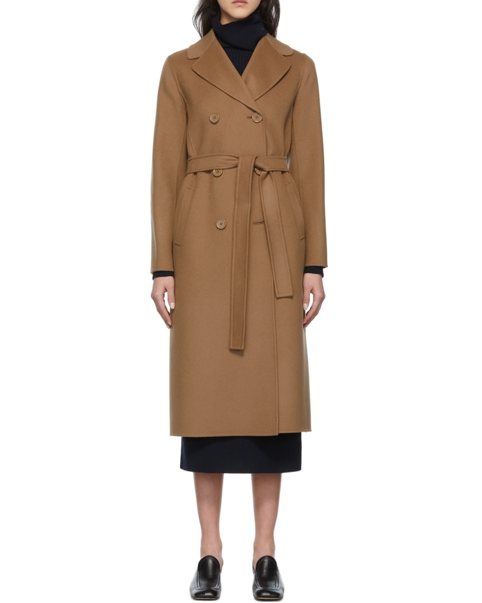 MAX MARA DOUBLE-BREASTED LONG WOOL COAT