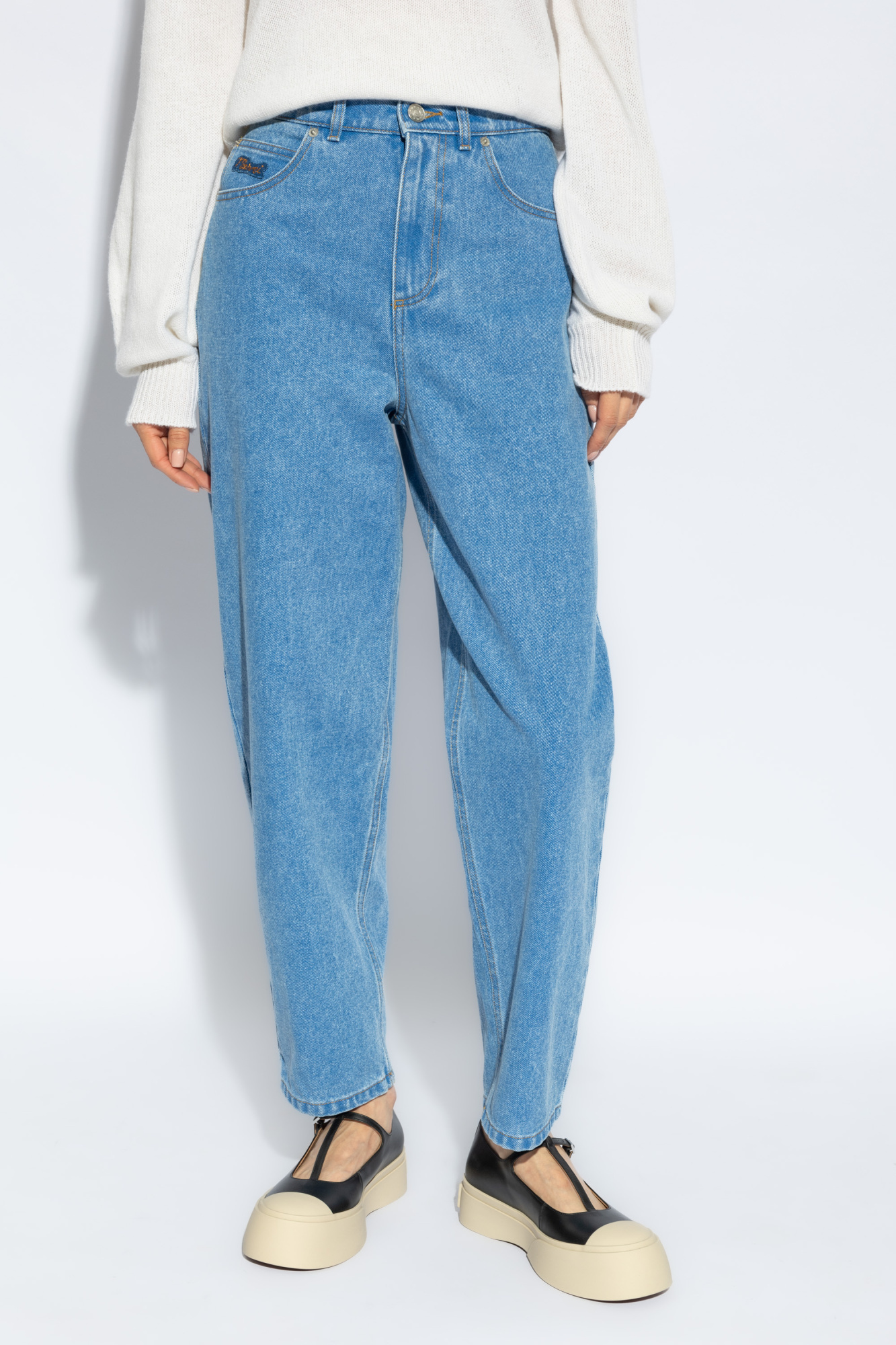 Marni Mid-rise Tapered-leg Jeans In Blue