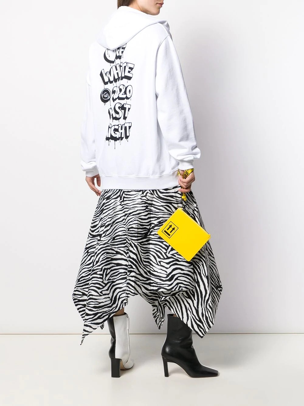 Off-white Logo Printed Sweater In White