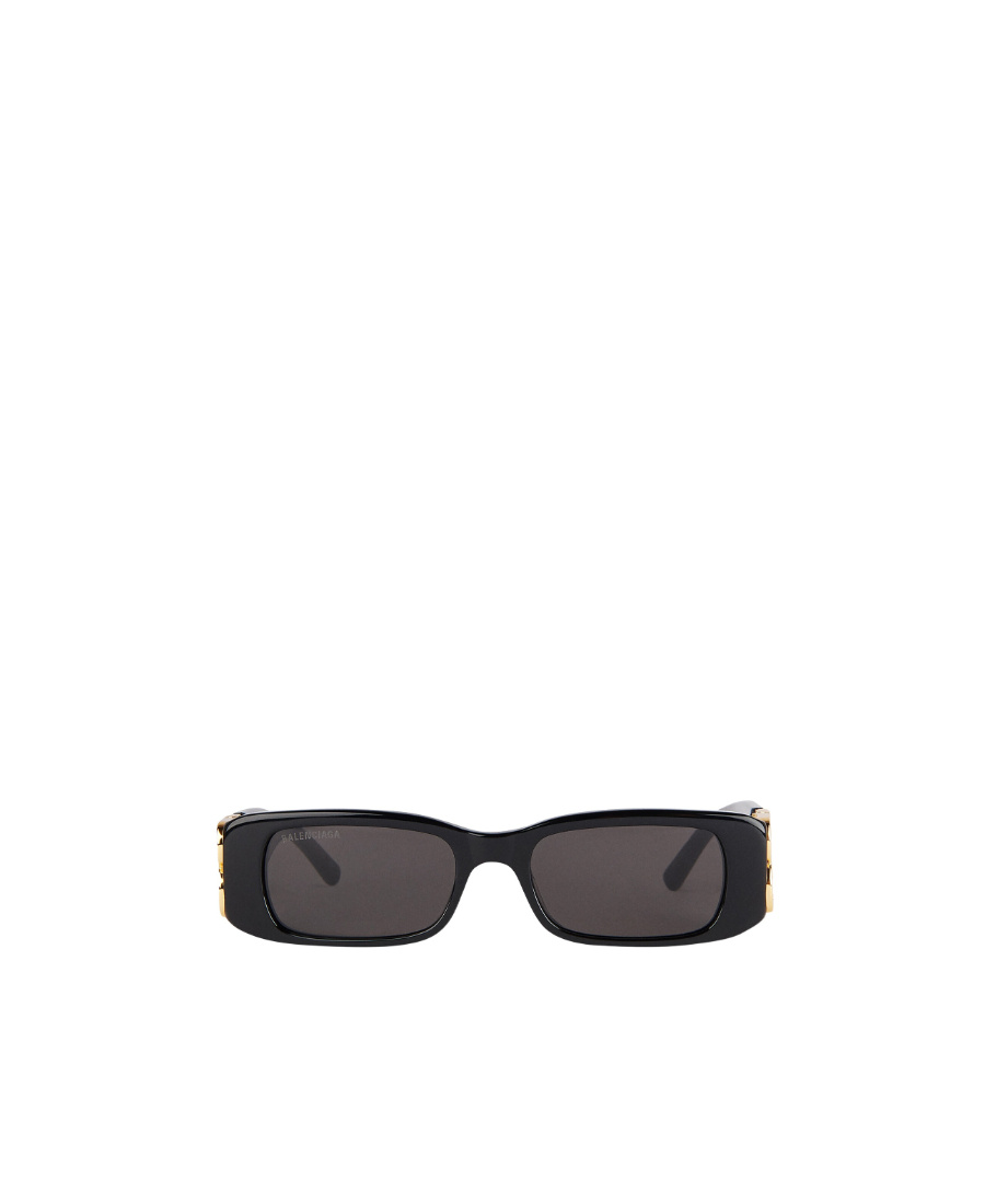 Balenciaga Rectangular Frame Bb Sunglasses In Black