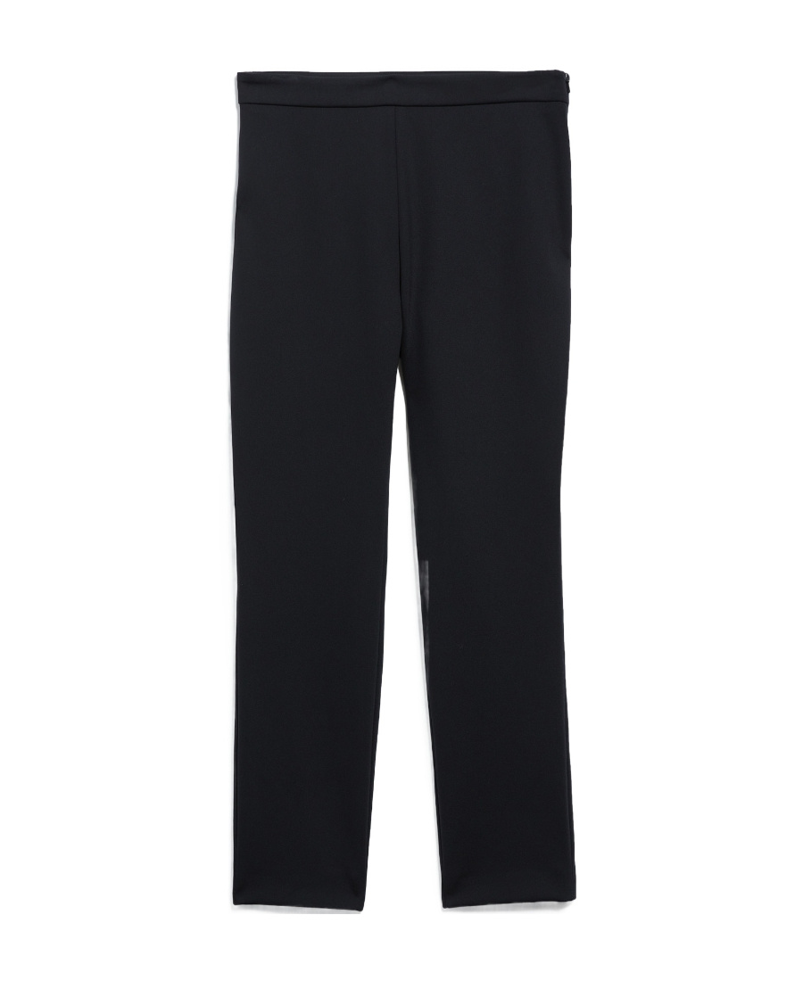 Max Mara Zipper Casual Pants In Black