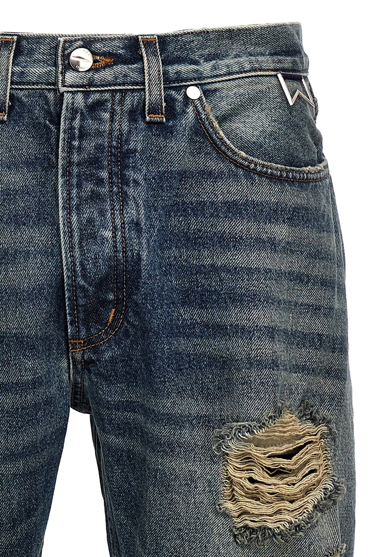 Rhude Beach Bum Loose-fit Jeans In Black