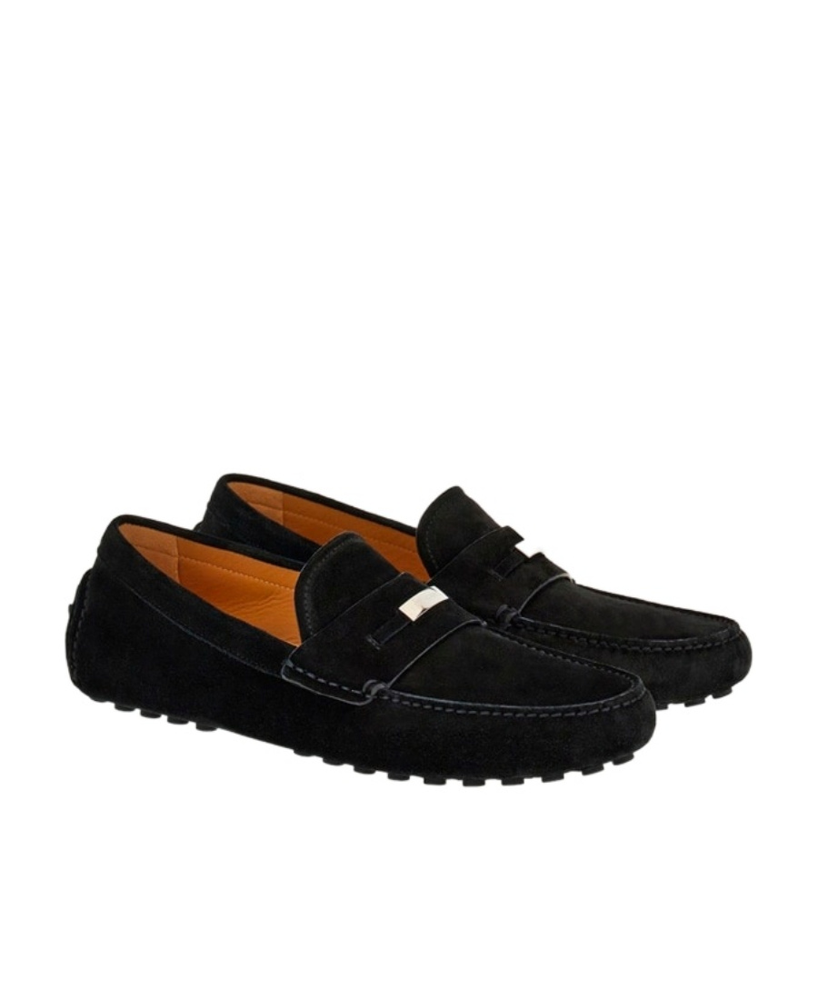 Ferragamo Salvatore  Logo Plaque Loafers In Black
