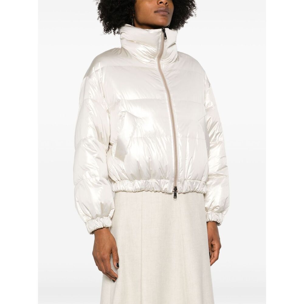 BRUNELLO CUCINELLI IRIDESCENT-EFFECT DOWN JACKET