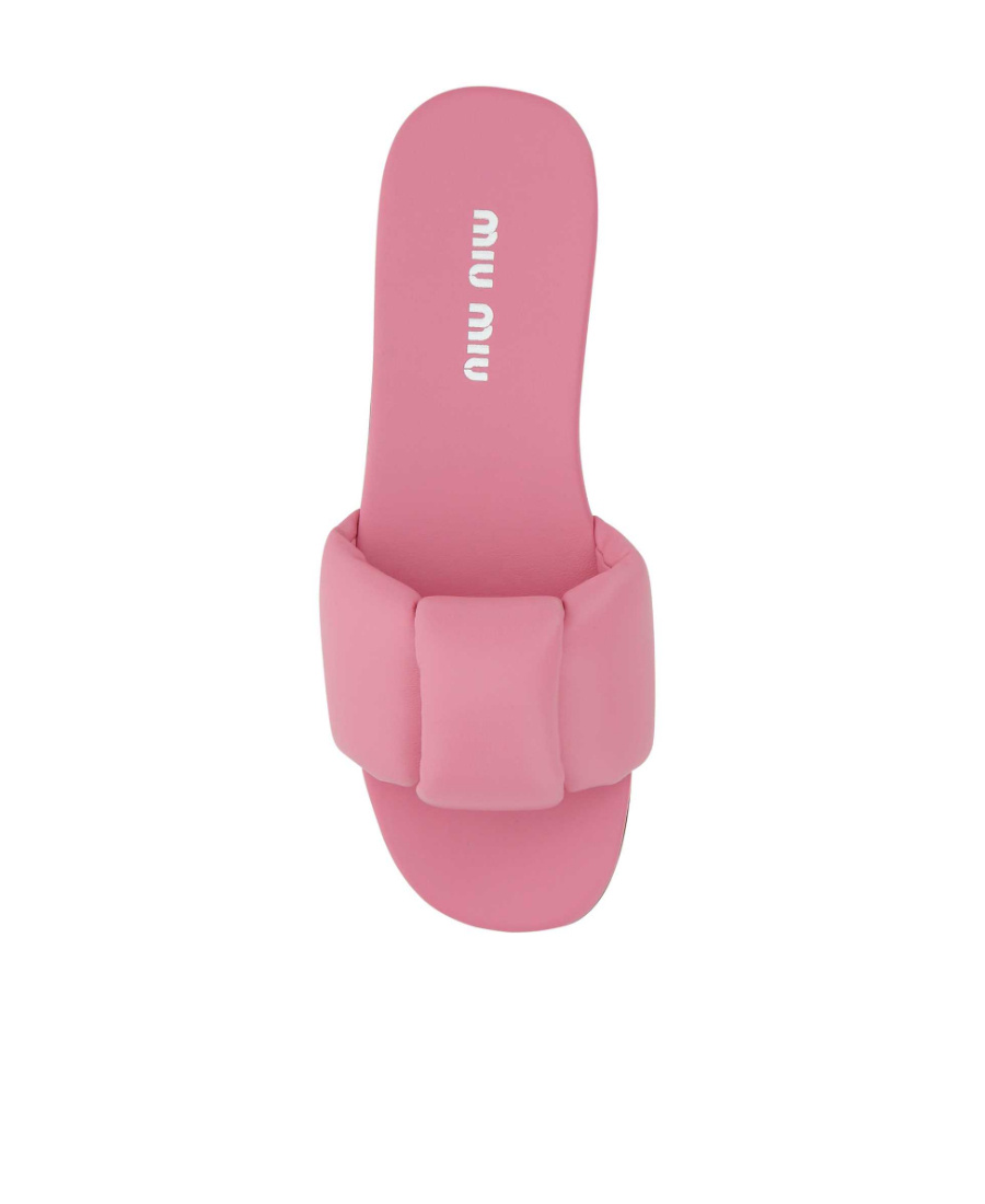Miu Miu Padded Slip-on Sandals In Pink