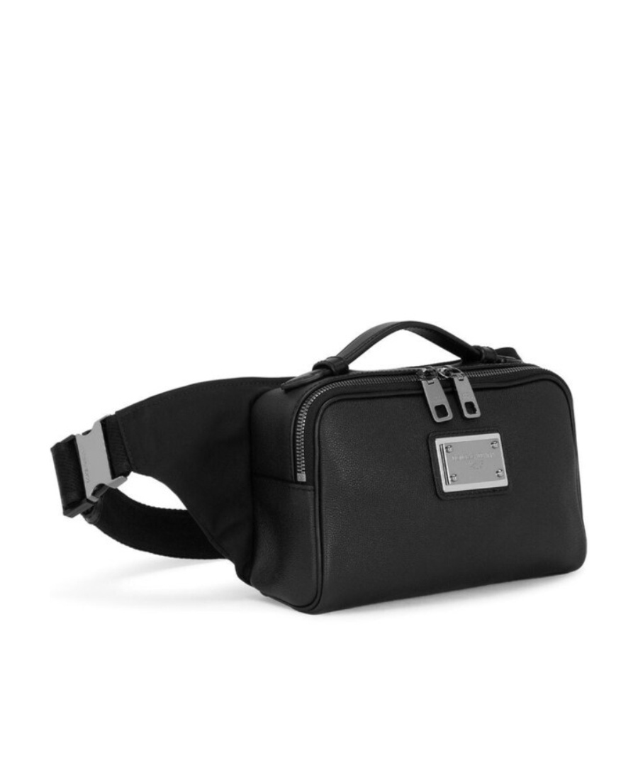 Dolce & Gabbana Logo-plaque Belt Bag In Black