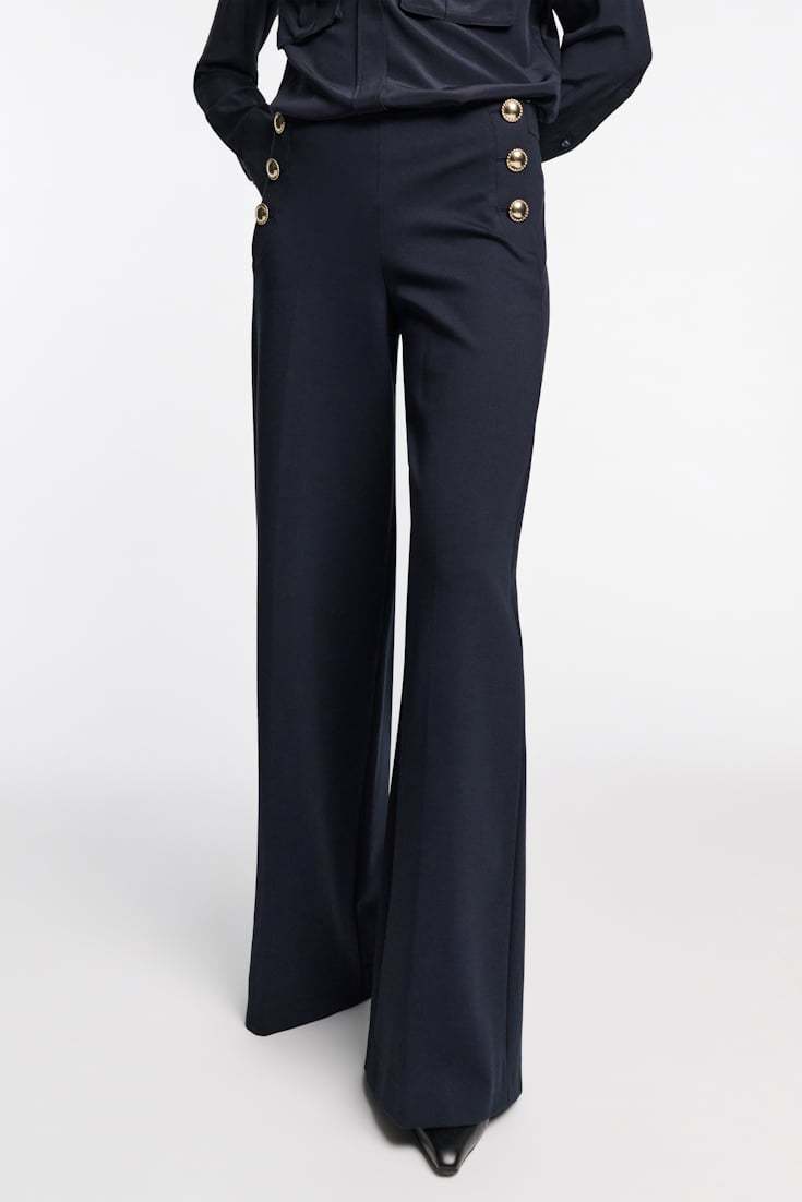 Shop Dorothee Schumacher Emotional Essence Trousers In Black