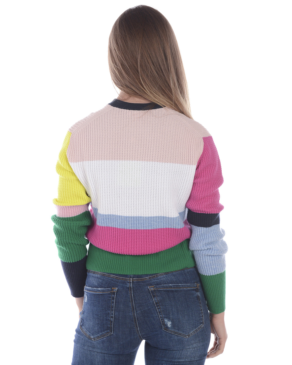 Kenzo Spliced Pullover In Multicolor