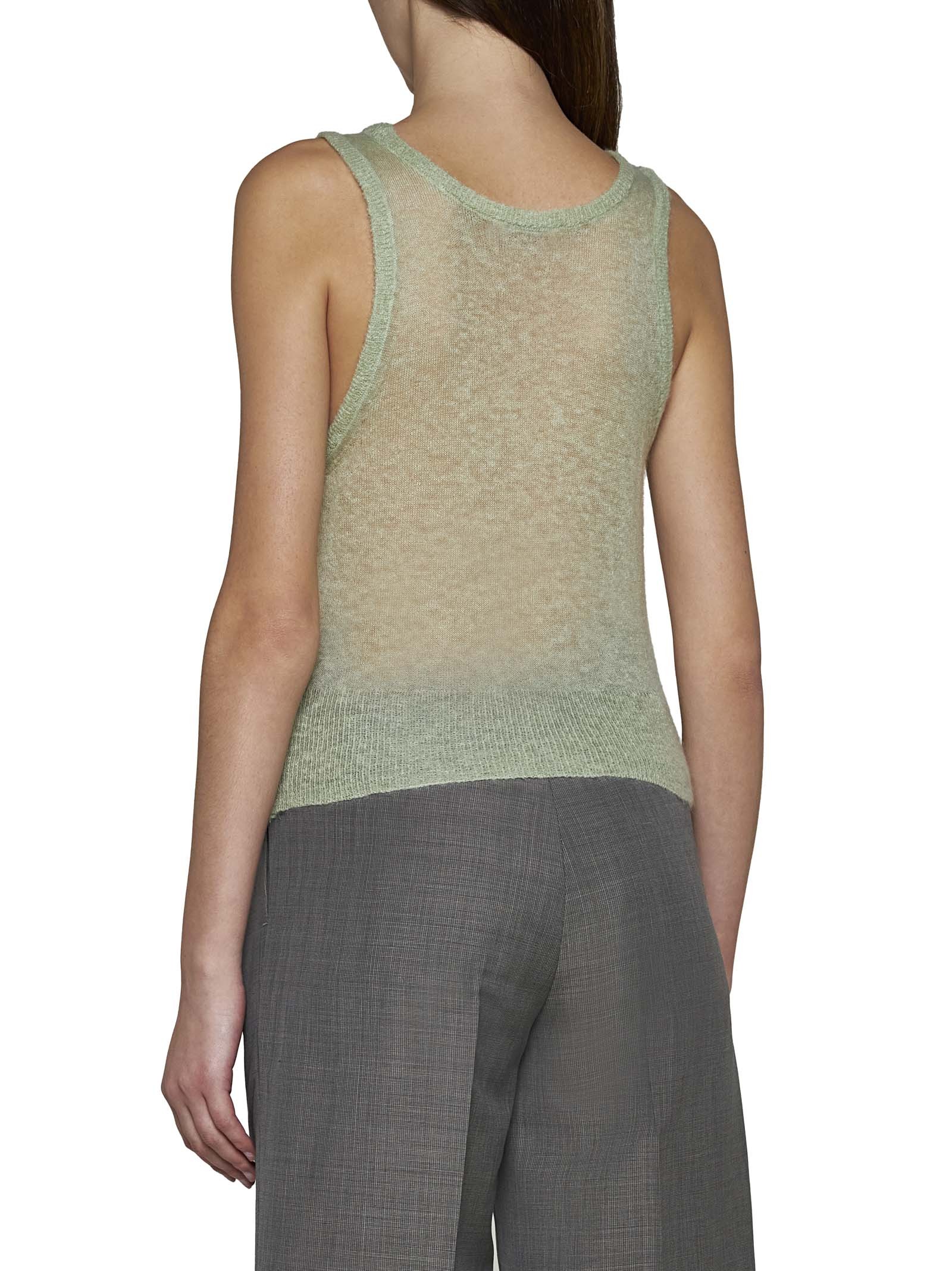 Auralee Mohair-blend Tank Top In Nude