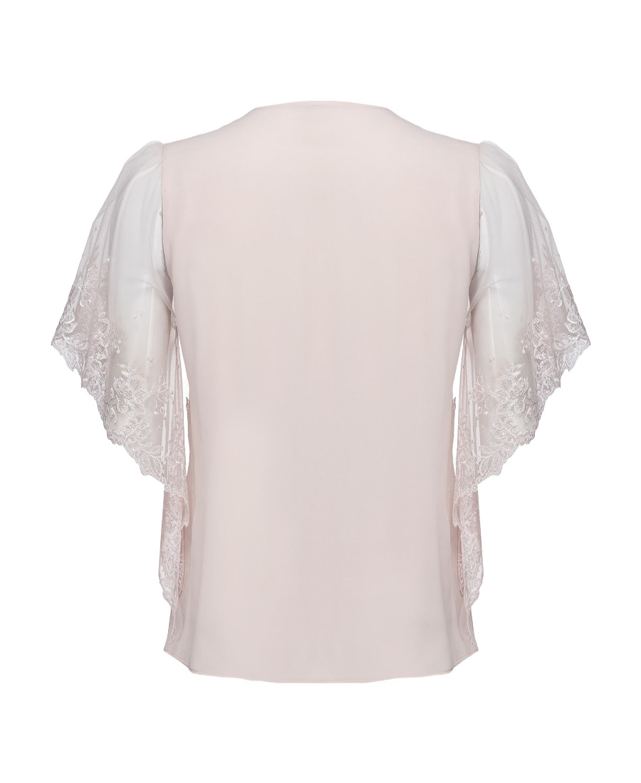 Pinko Lace Blouse In Pink