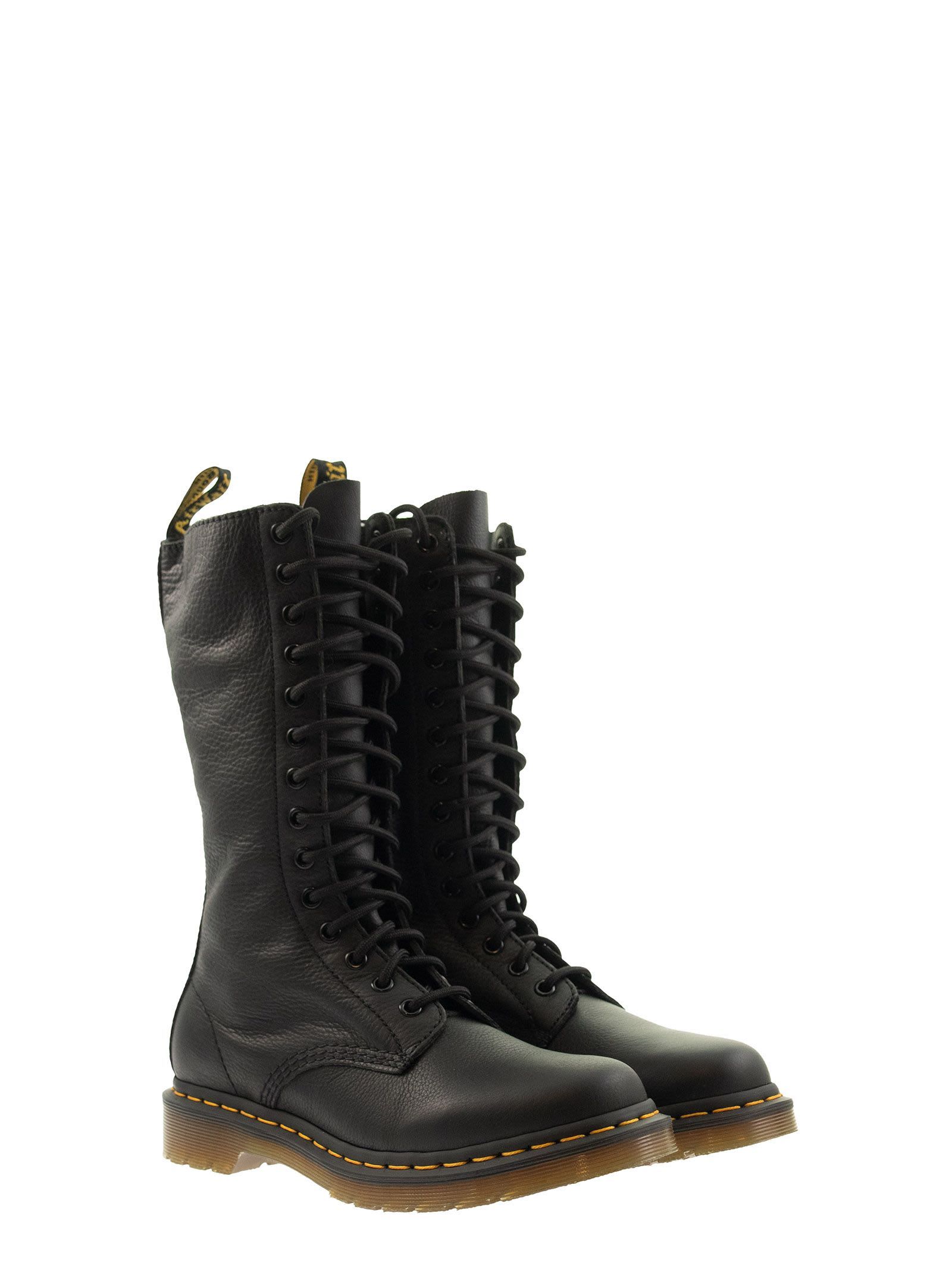 Dr. Martens 1b60 Bex Lace-up Leather Boots In Black