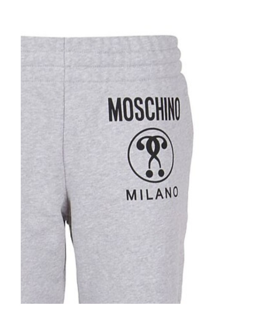 Shop Moschino Milano Logo-print Track Pants In Gray