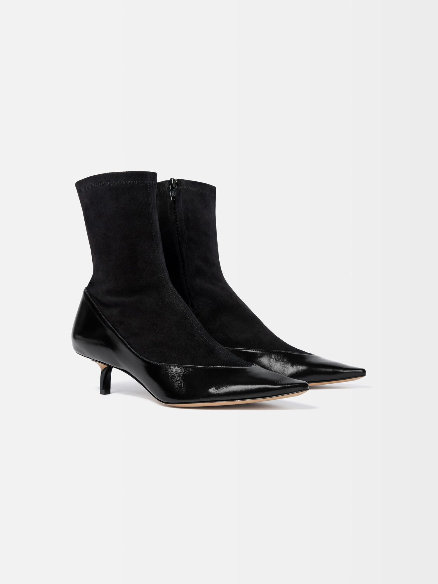 Jacquemus Tourni High-heeled Ankle Boots In Black