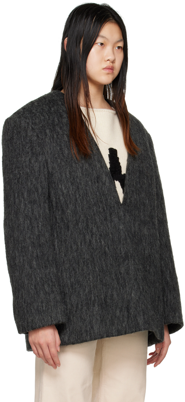 We11 Done Y-neck Sweater In Black