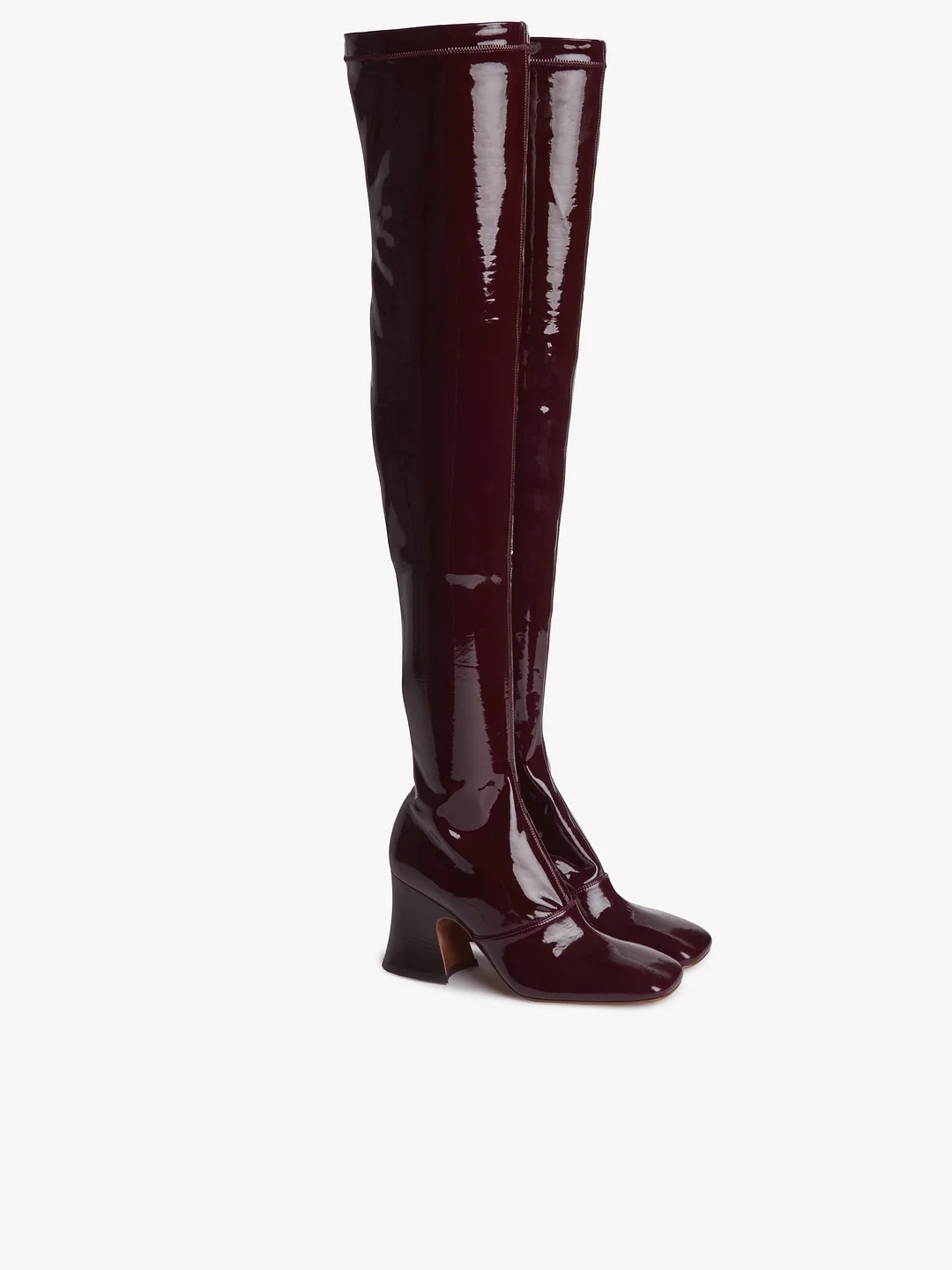 Chloé Janis Patent Leather Over-the-knee Boots