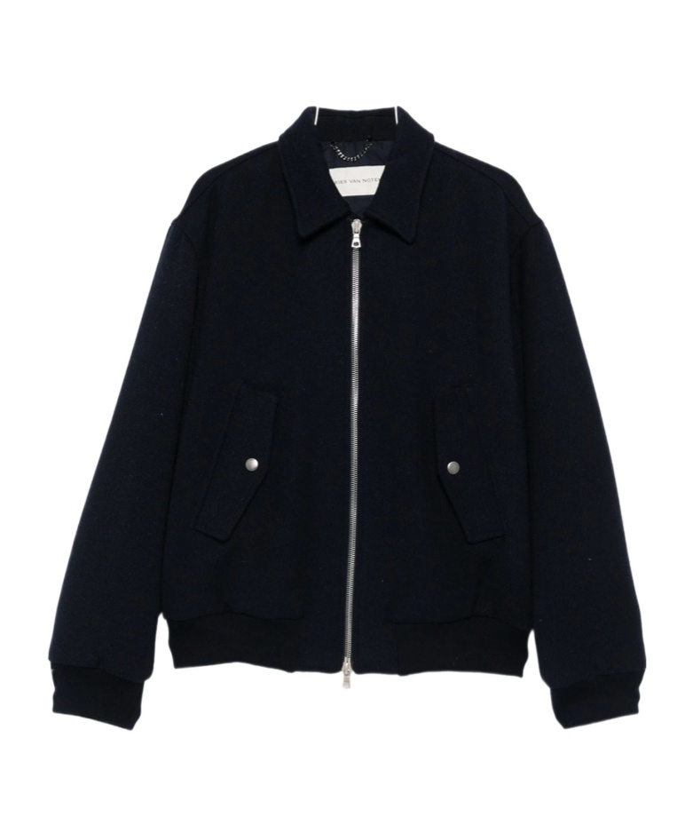 Dries Van Noten Long Sleeve Jacket In Black