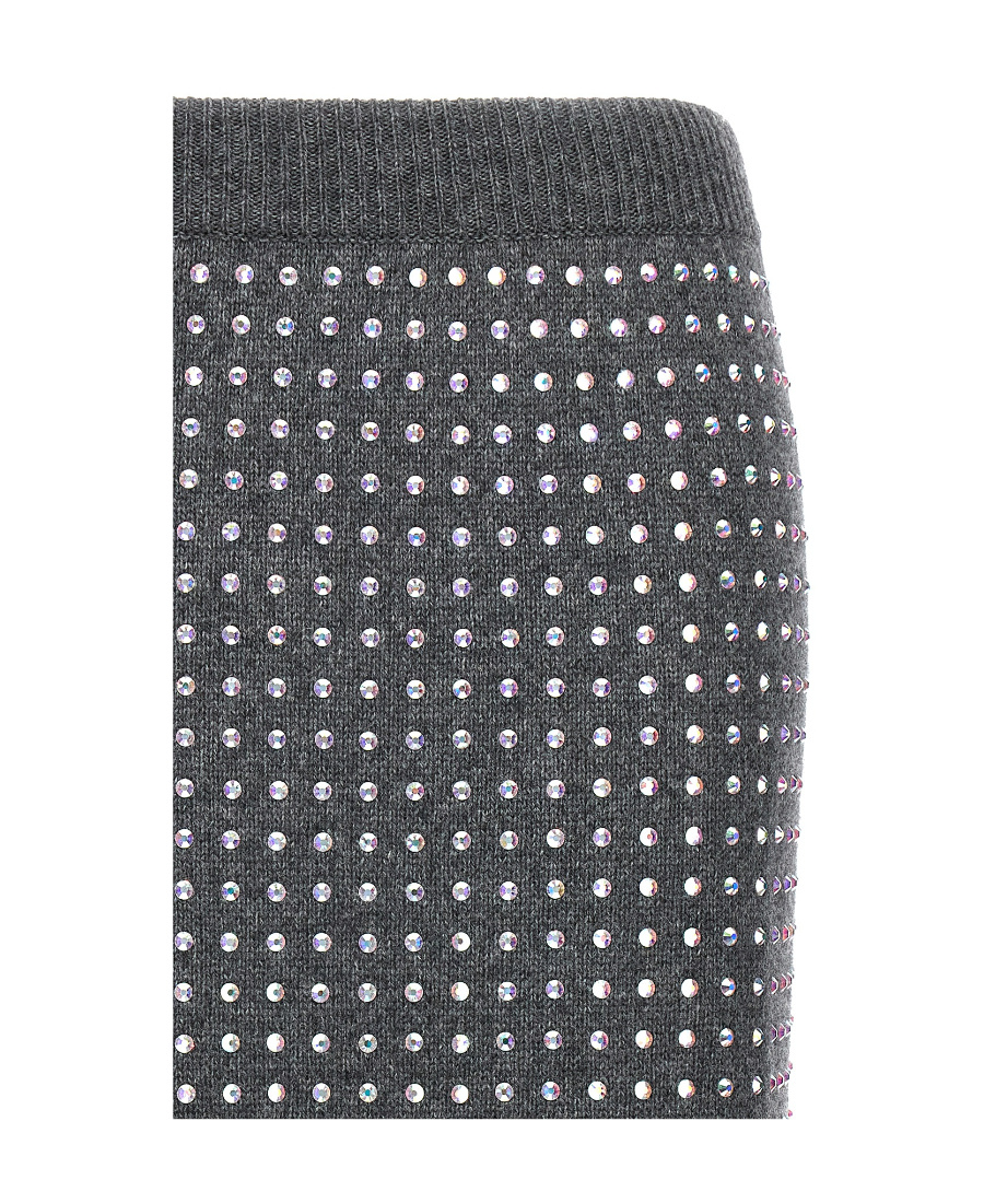 Sportmax High Waist Embellished Skirt In Black