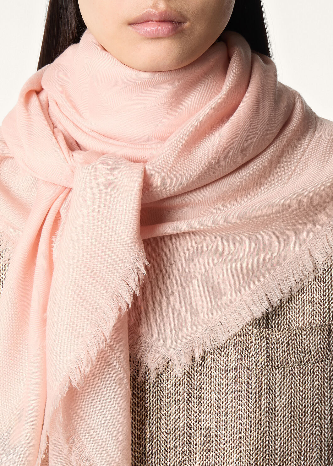 Loro Piana Crest Shawl In Pink