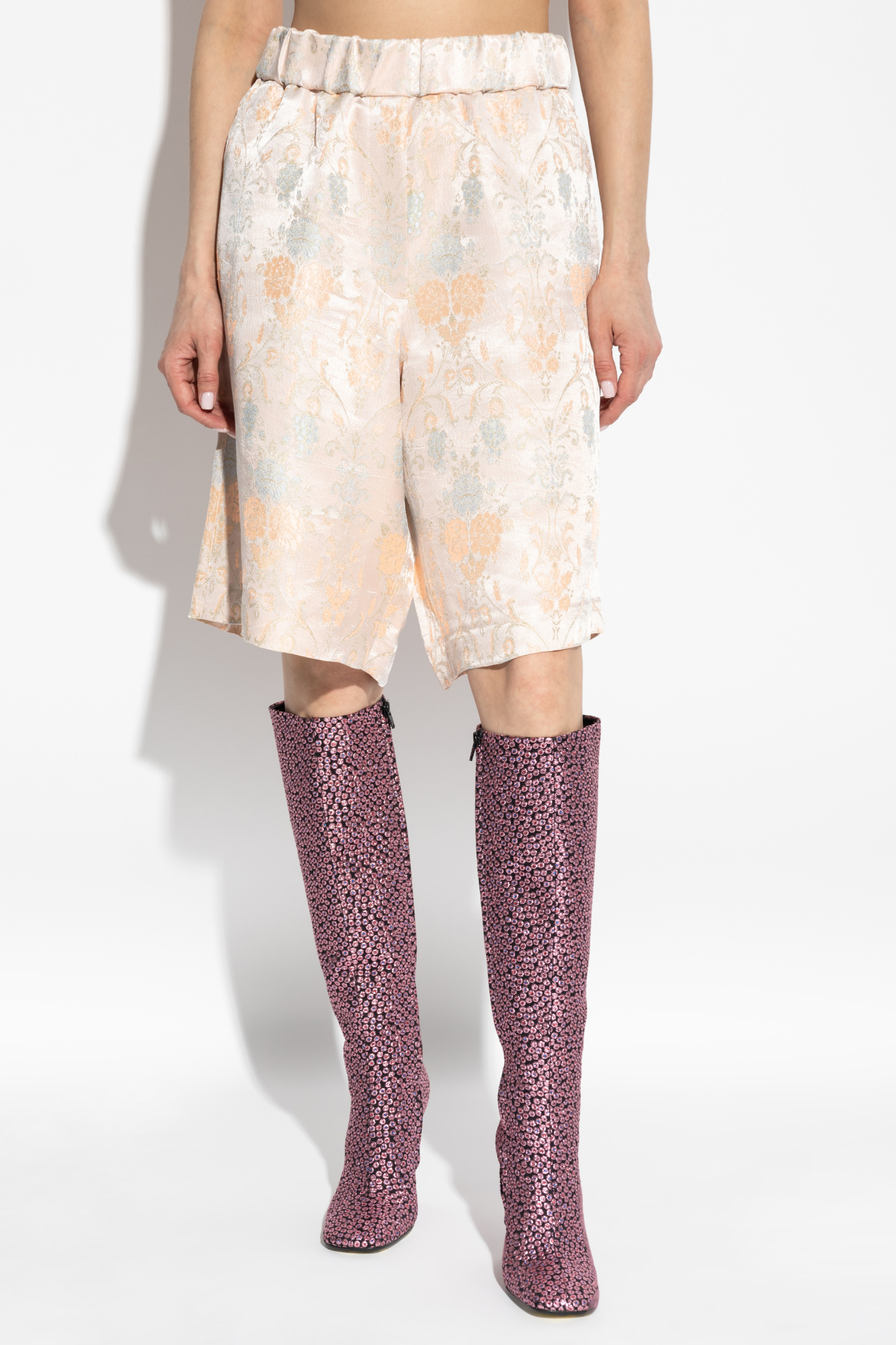 DRIES VAN NOTEN ELASTIC WAIST SHORTS