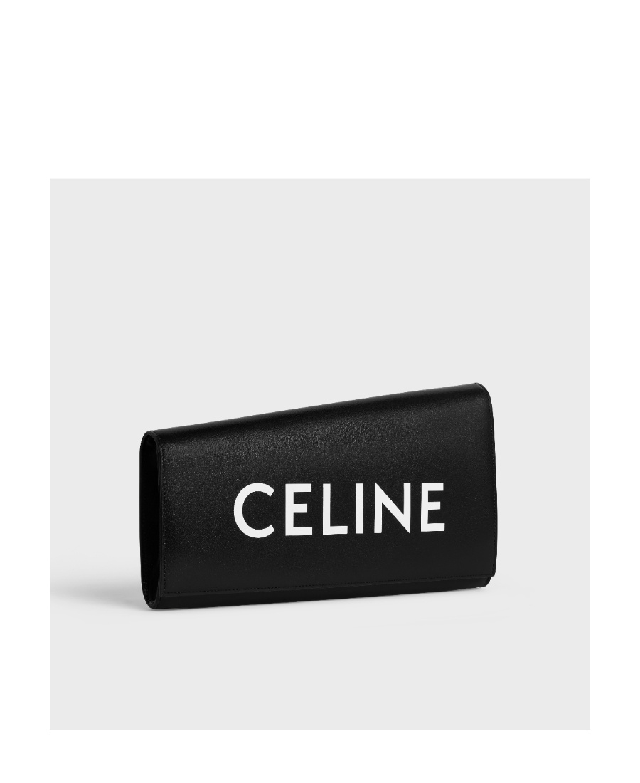Celine Logo Hand-held Bag In Black