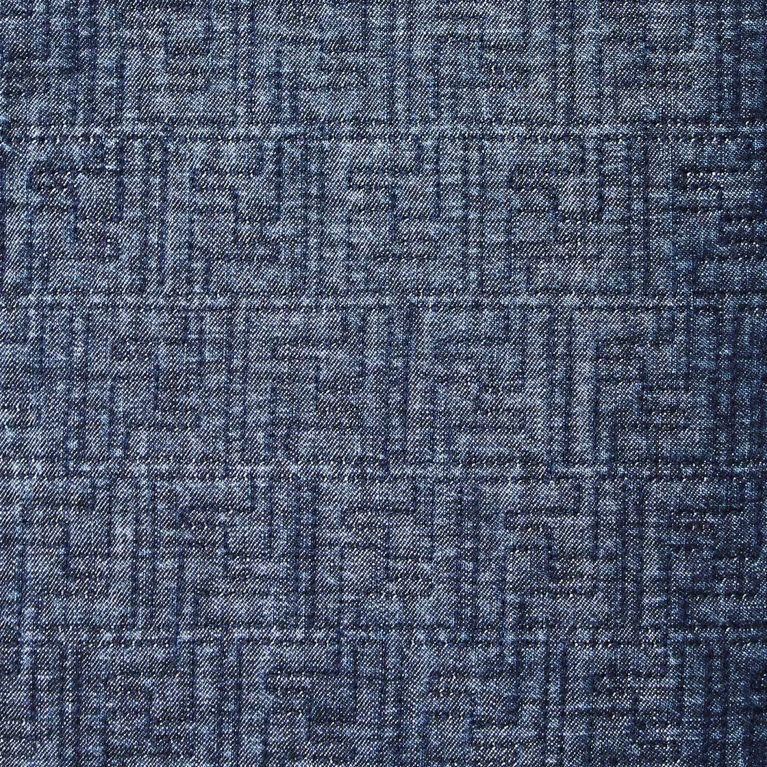 Fendi Ff Denim Cotton Jacket In Blue