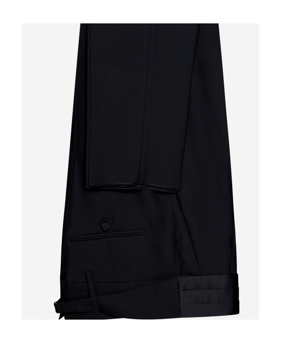 Dsquared2 Double-breasted Peak-lapel Suit In Black